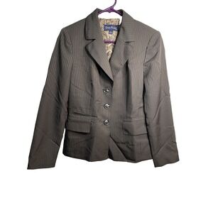 evan picone suit womens blazer jacket size 8 long sleeve buttons